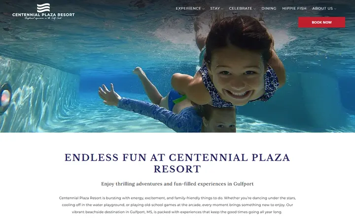 Captured overview page of Grand Centennial Hotel